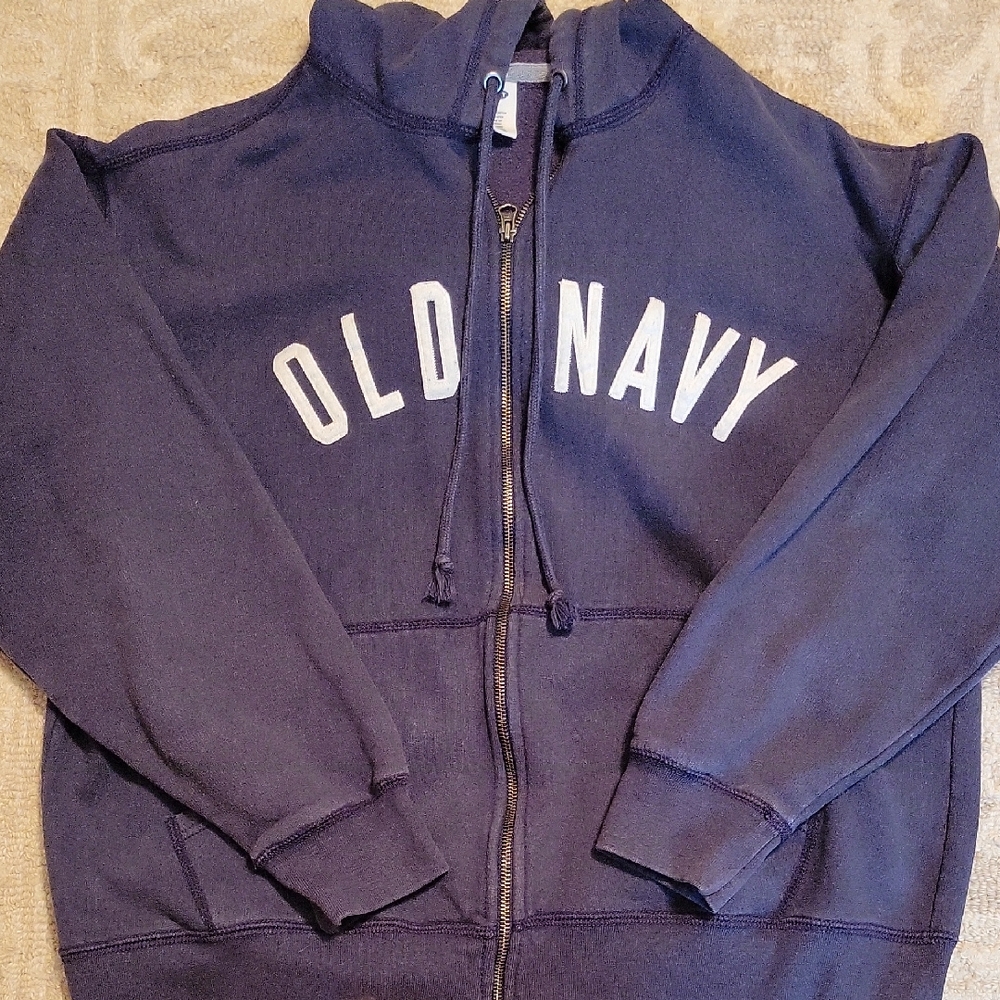 Old Navy Dark Blue Zip-Up Hoodie